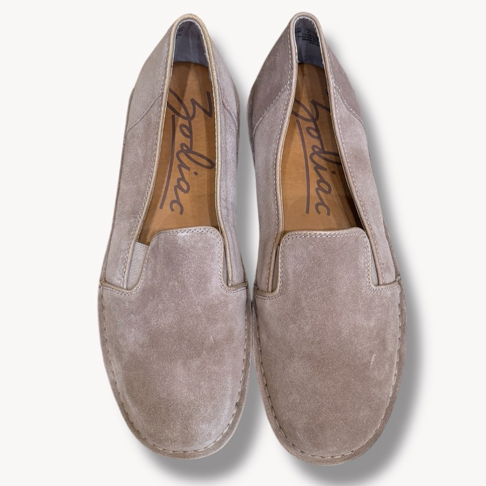 Zodiac Suede Slip On Loafers Womens US 9 Gray Casual Comfort Flats - Picture 13 of 14